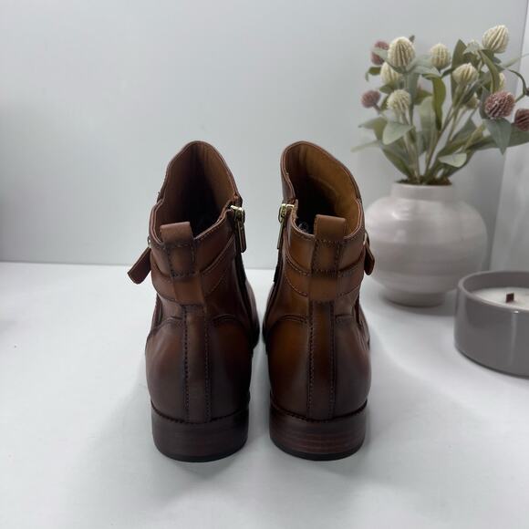 Pikolinos Puertollano W3C Ankle Boots Brown Side Zip Women EU 42/11.5 Tried On - Picture 2 of 8